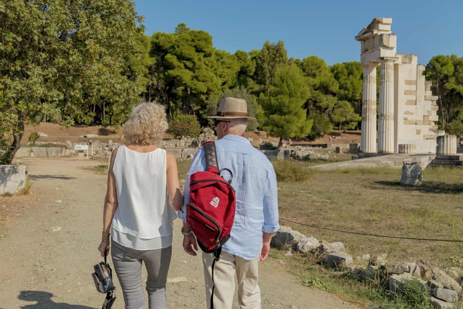 visiting the sanctuary of Asklepios